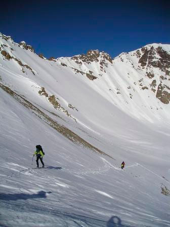 climbing Pearl Pass, CO