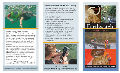 Earthwatch brochure
