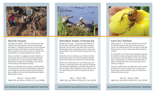 Earthwatch brochure
